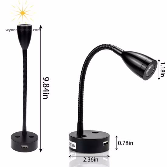 Tianhua 유럽 경량 조정 가능한 3 조광기 밝기 접이식 3AAA 배터리 LED 네일 라이트 USB 포트 충전기가있는 독서 테이블 램프