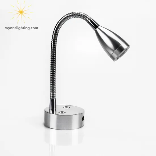 Tianhua European Lightweight Adjustable 3 Dimmer Brightness Foldable 3AAA Battery LED Nail Light Reading Table Lamp with USB Port Charger