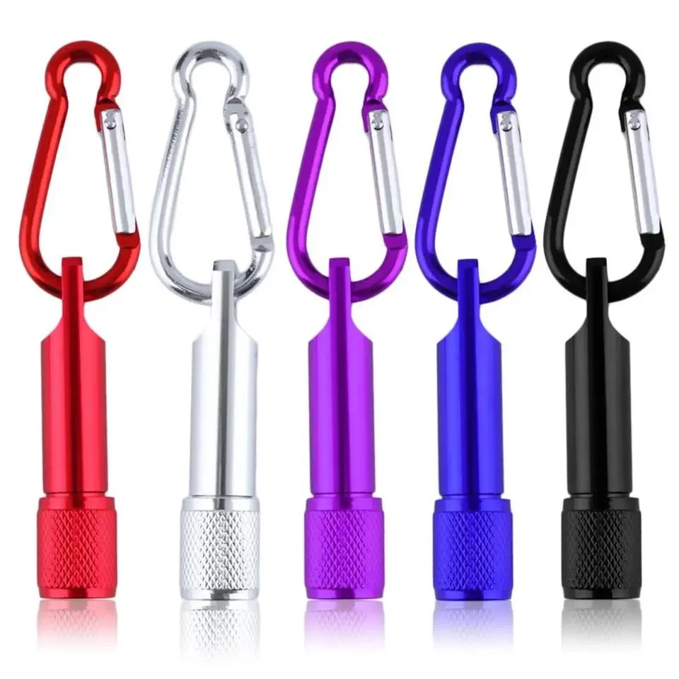 Colorful Bright Super Mini Aluminum Keychain Keyring LED Light